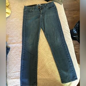 PAIGE Women's Straight-Leg Jeans in Dark Blue Wash